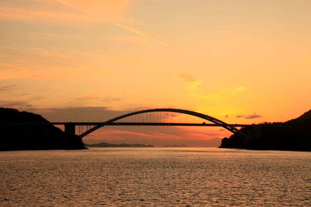 熊口港の夕焼け